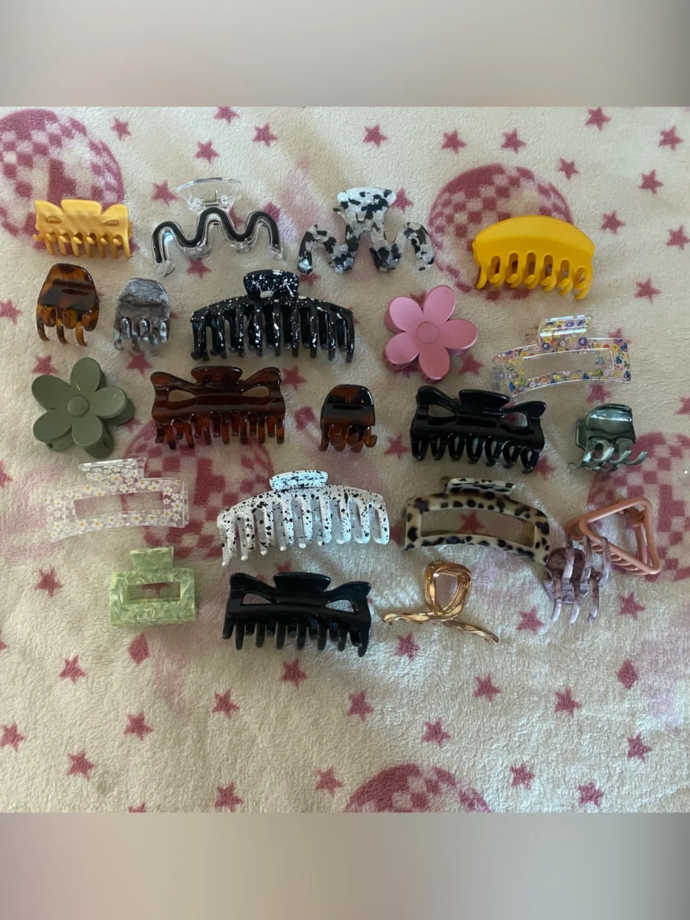 Assorted Resin Hair Claw Clip Set - Multicolor